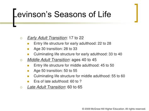 levinson's seasons of life